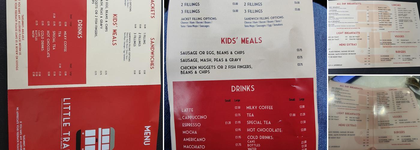 Little trams cafe Menu
