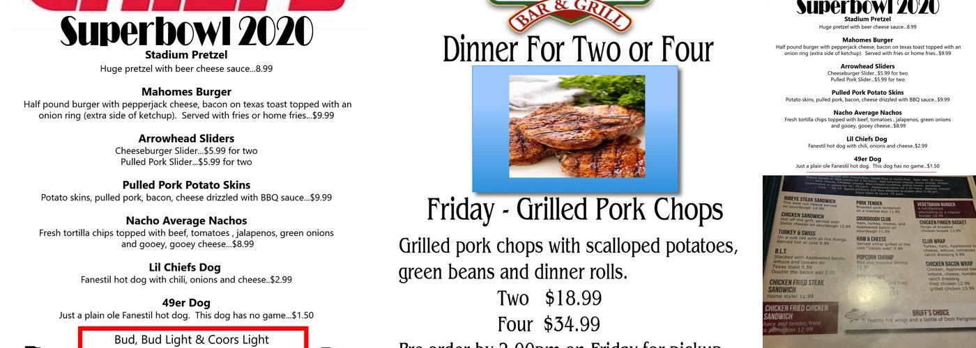 Bruff's Menu