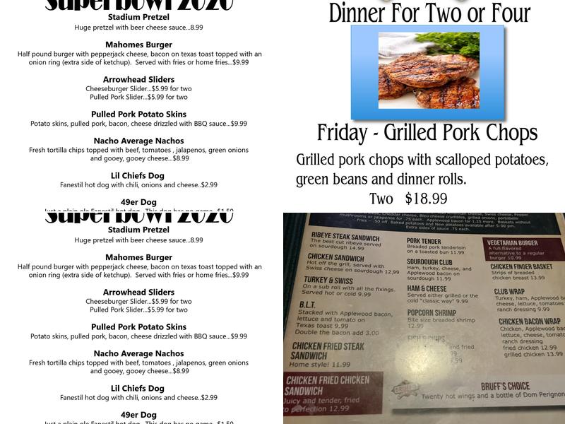 Bruff's Menu