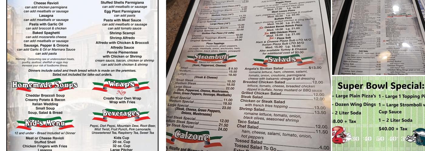 Original Italian Pizza (OIP) Menu