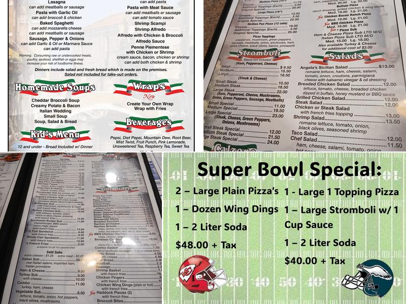 Original Italian Pizza (OIP) Menu