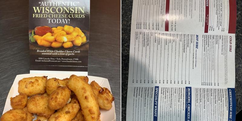 Zeiderelli's Pizza Menu