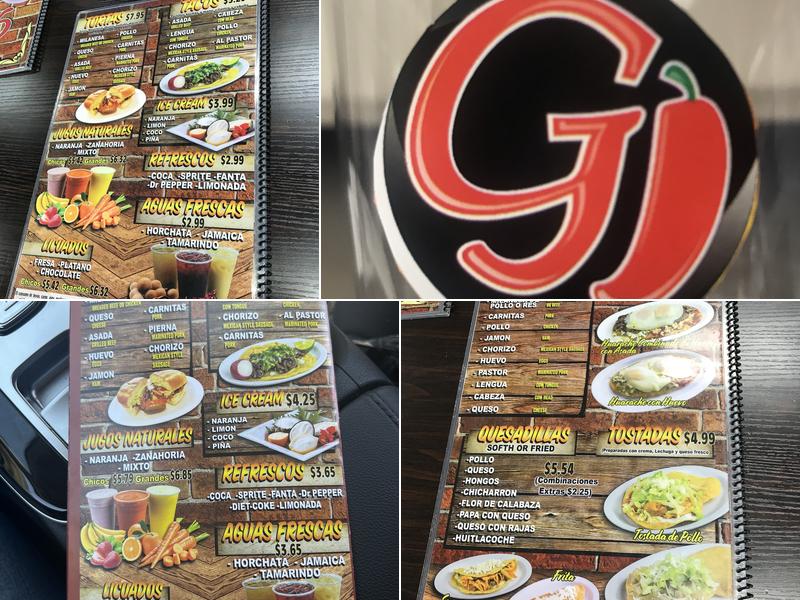 GUAJILLO RESTAURANT Menu