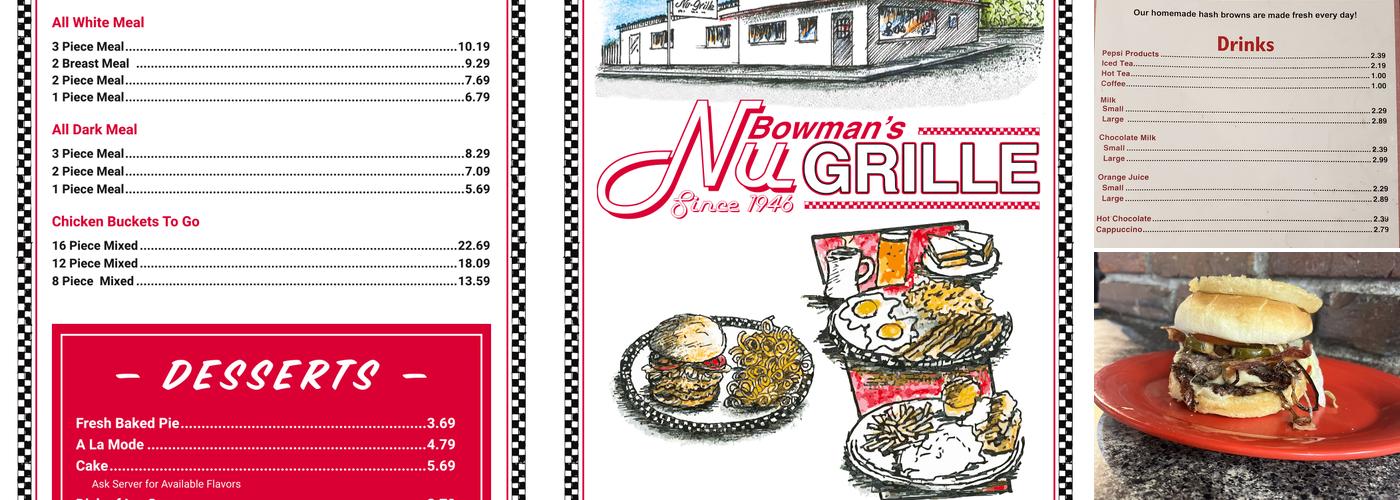 Nu Grille Menu
