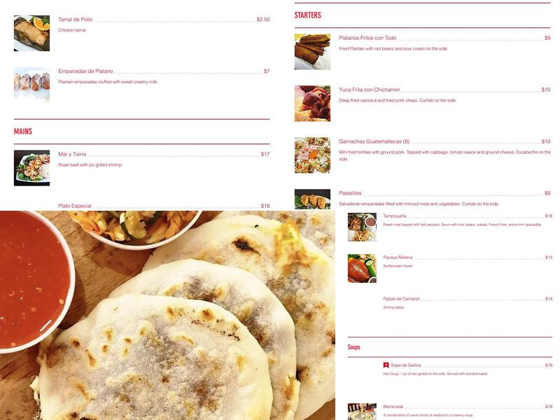 La Champita - South Gate Menu