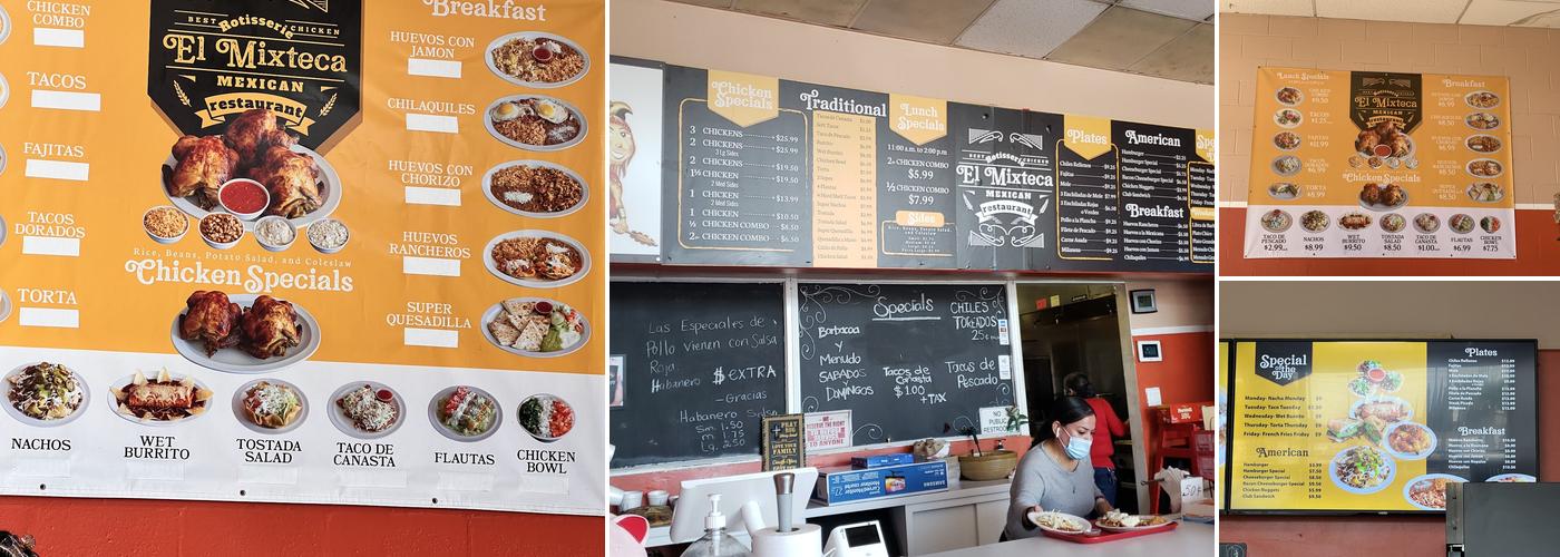 El Mixteca Restaurant Menu