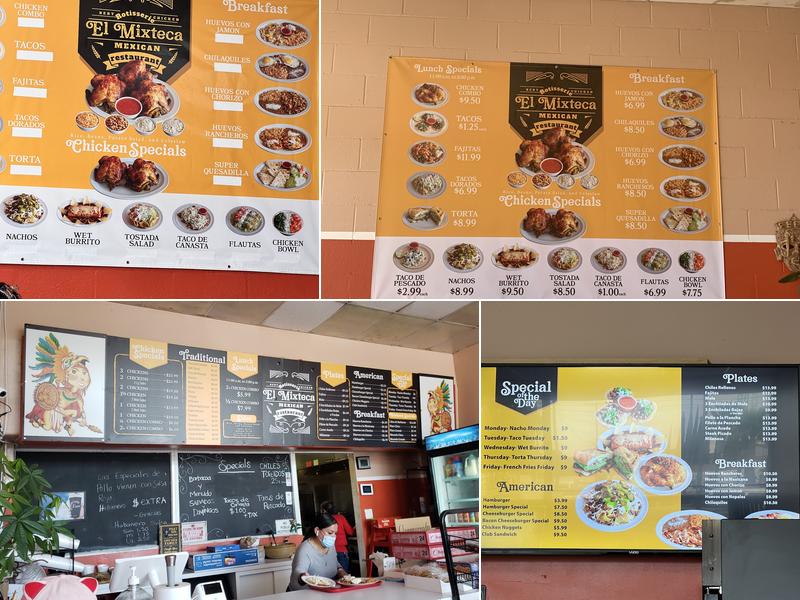 El Mixteca Restaurant Menu
