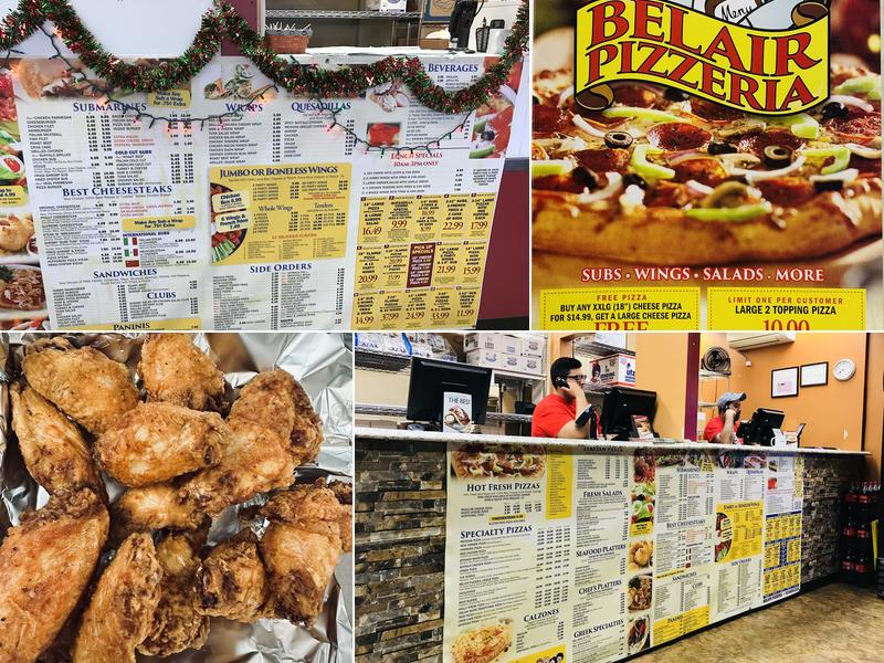 Bel Air Pizzeria Menu