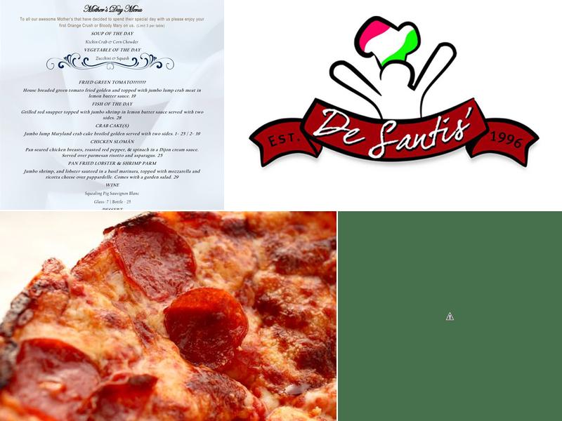 Desantis Pizza Grill & Bar Menu