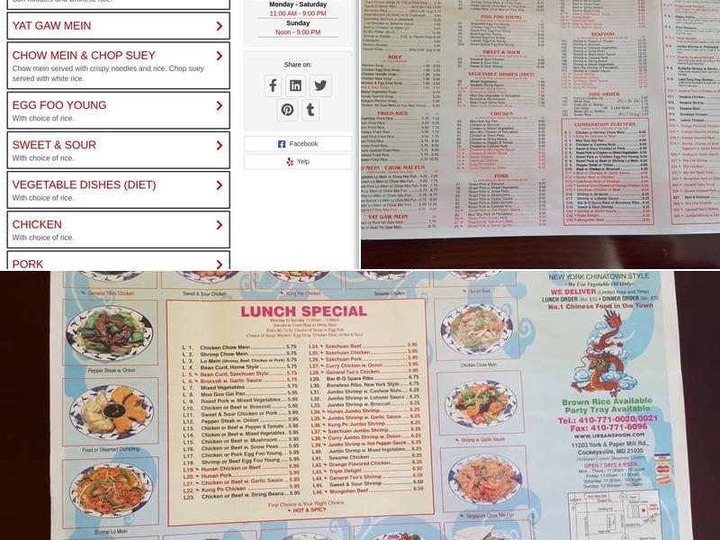 First Choice Chinese Food Menu