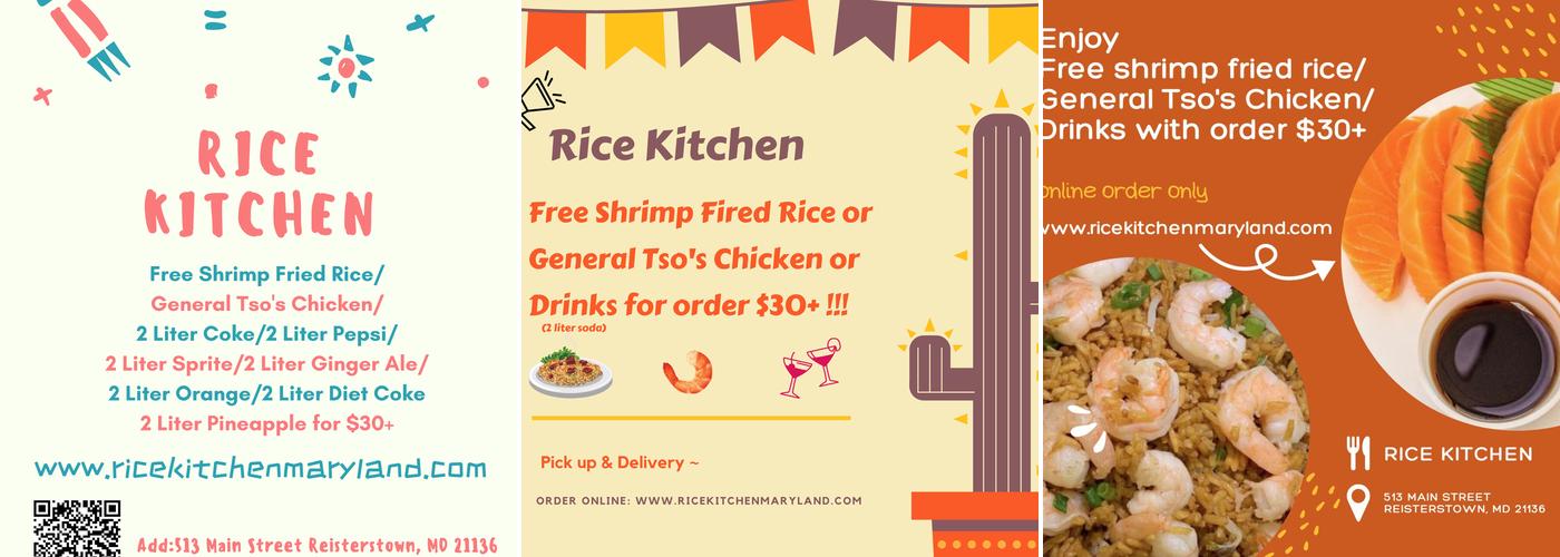 Rice Kitchen Menu