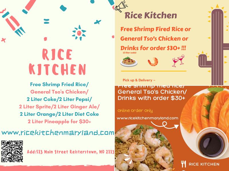 Rice Kitchen Menu