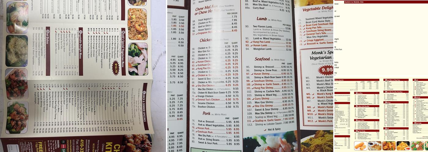 Chen's Kitchen Menu