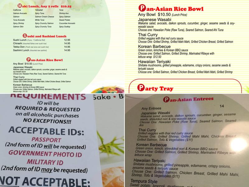 Fusion Restaurant Menu