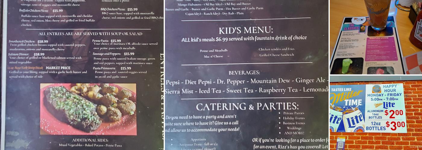 Rizz's Menu