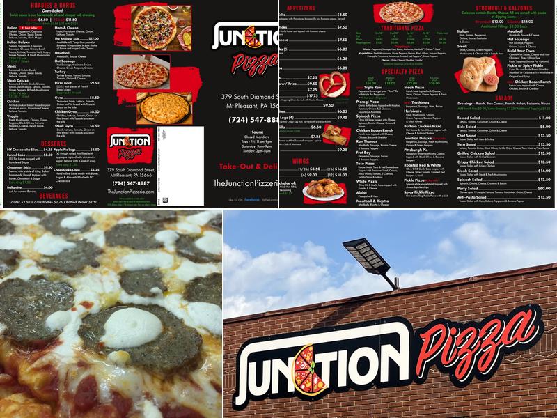 The Junction Pizza Menu