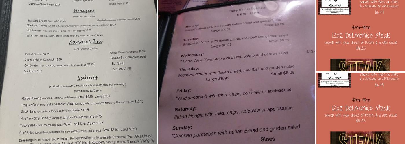 Arch Cafe Menu