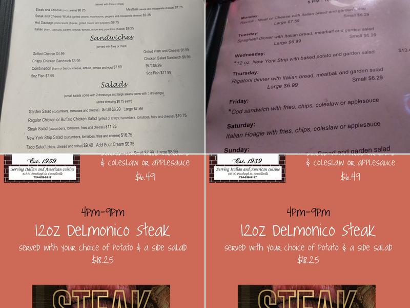 Arch Cafe Menu