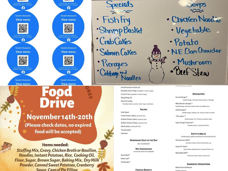 Randall's Restaurant Menu