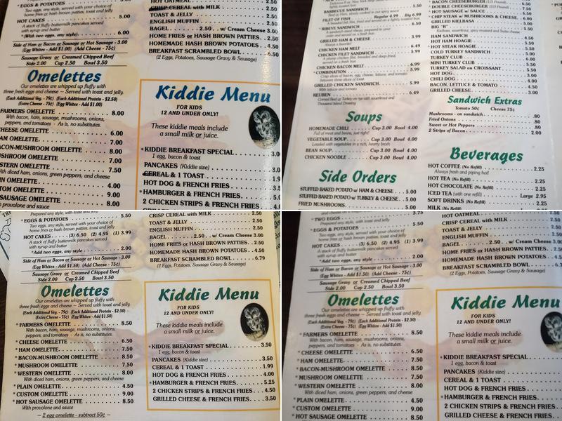 Ruthies Diner Menu