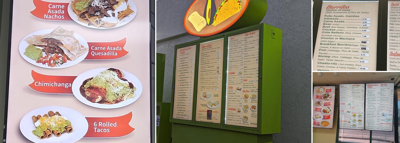 Albertaco's Mexican Food Inc Menu