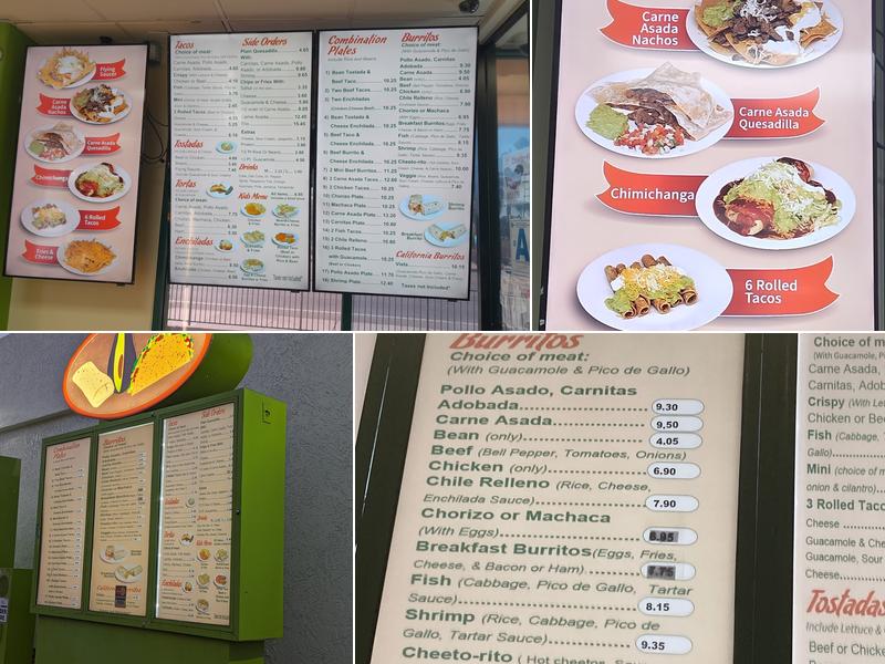 Albertaco's Mexican Food Inc Menu