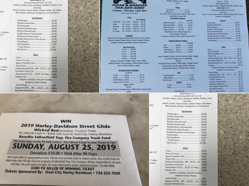 Diddlebugs Pizza & Hoagies Menu