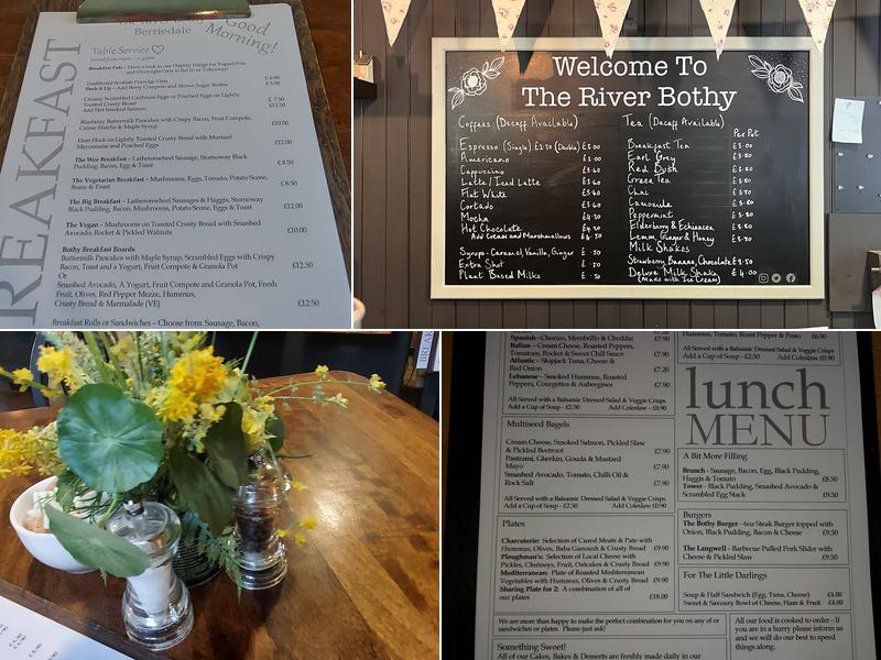 The River Bothy Menu