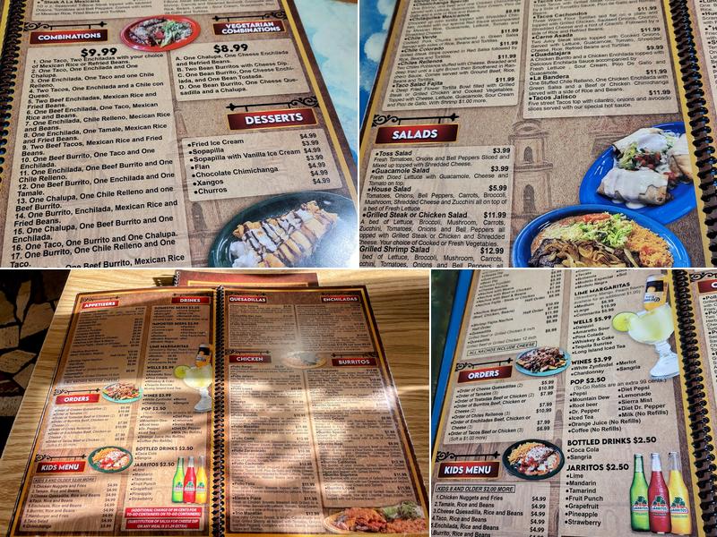 San Juan Mexican Restaurant Menu