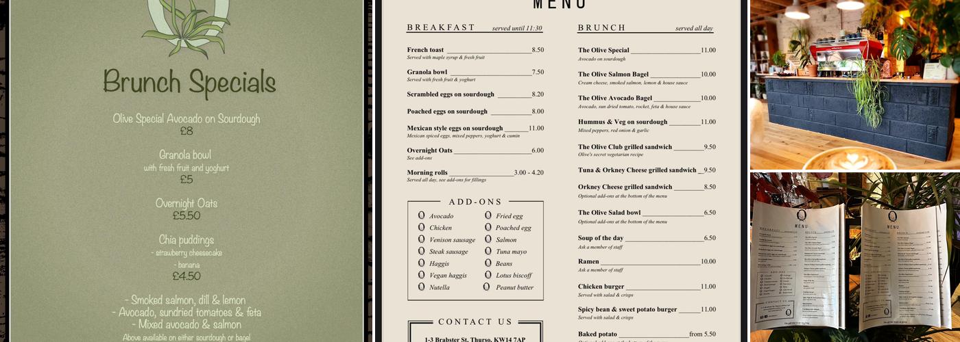 Olive Menu