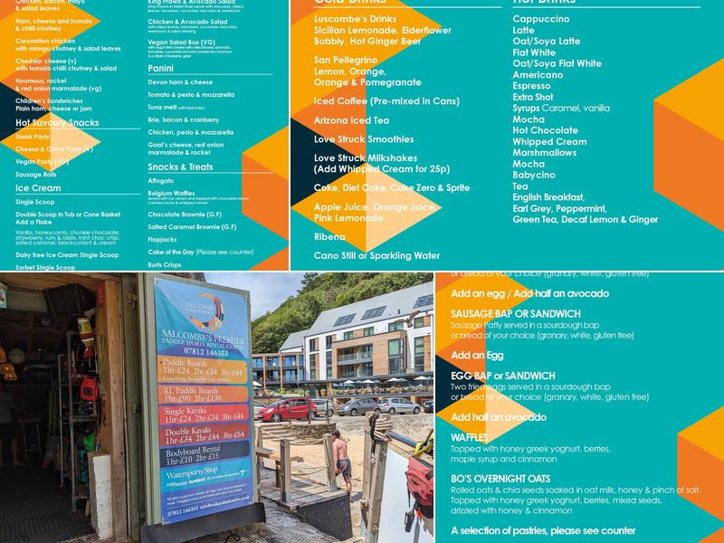 Bo’s Beach Café Menu