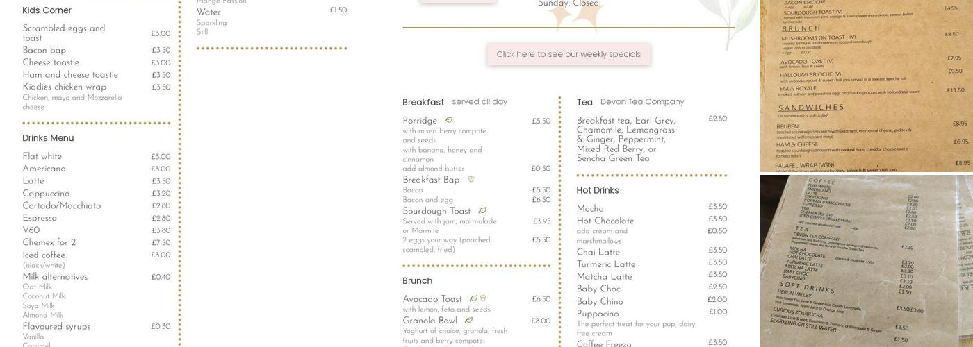 Fika Coffee House Menu