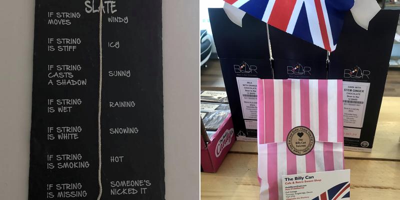 The Billy Can - Torcross Menu