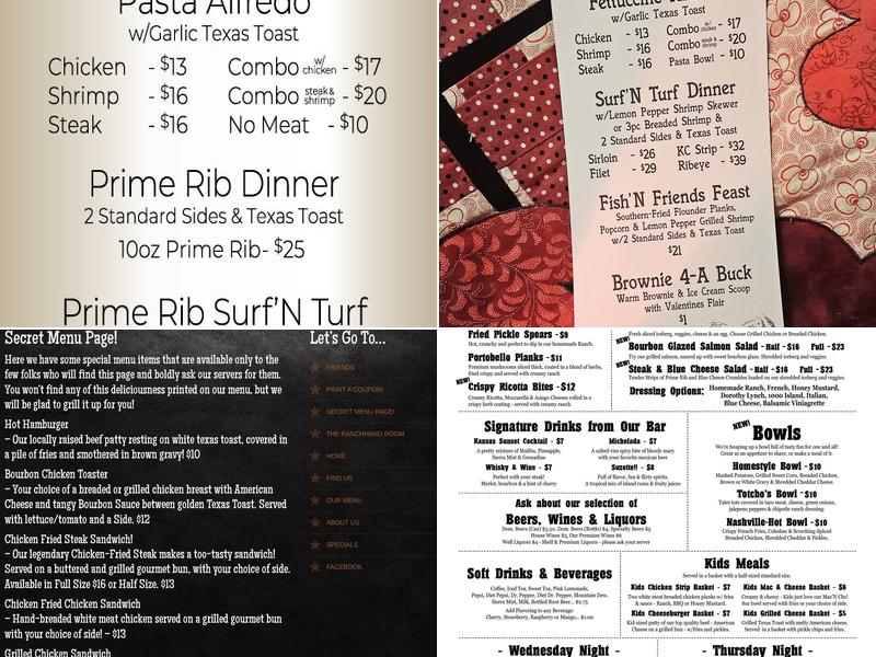 Brand N Iron Bar & Grill Menu
