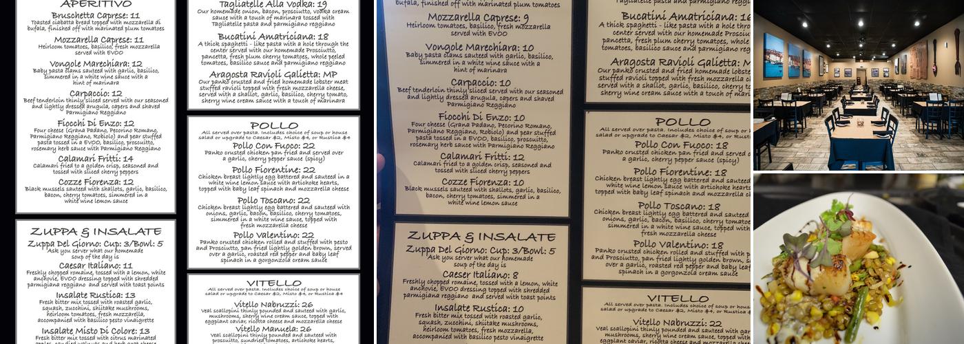 Nabruzzi Trattoria Menu