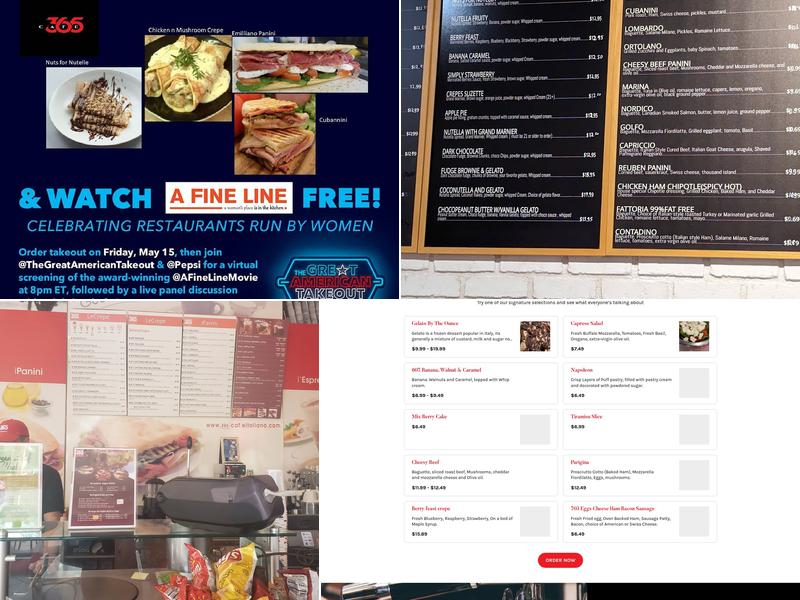 365 Cafè Menu