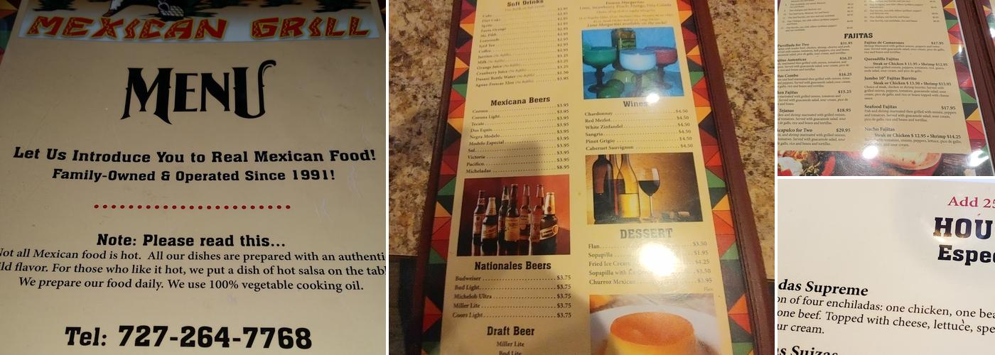 Los Magueyes Mexican Grill Menu