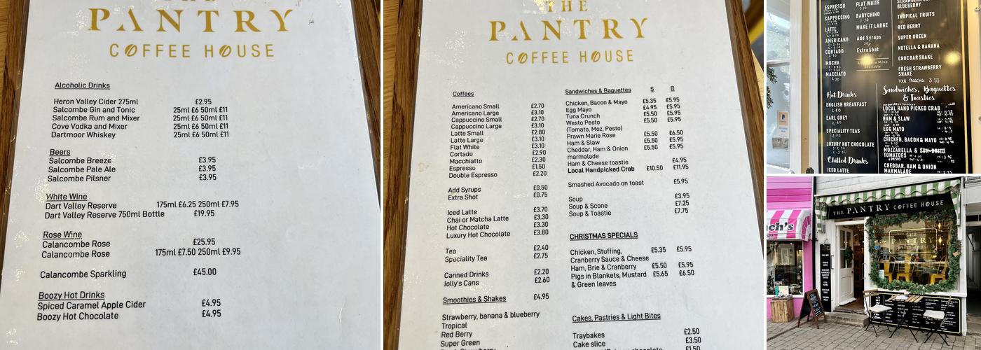 The Pantry Coffee House Menu