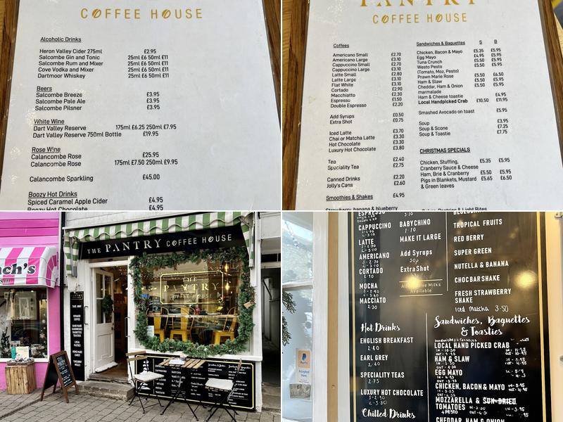 The Pantry Coffee House Menu