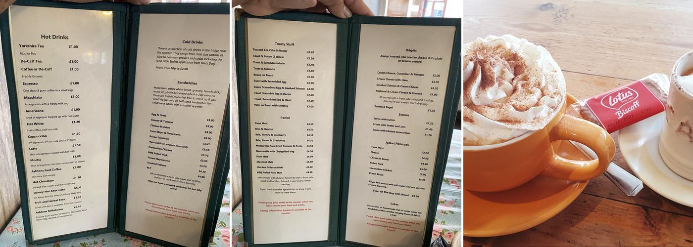 Ashton's Coffee Lounge Menu