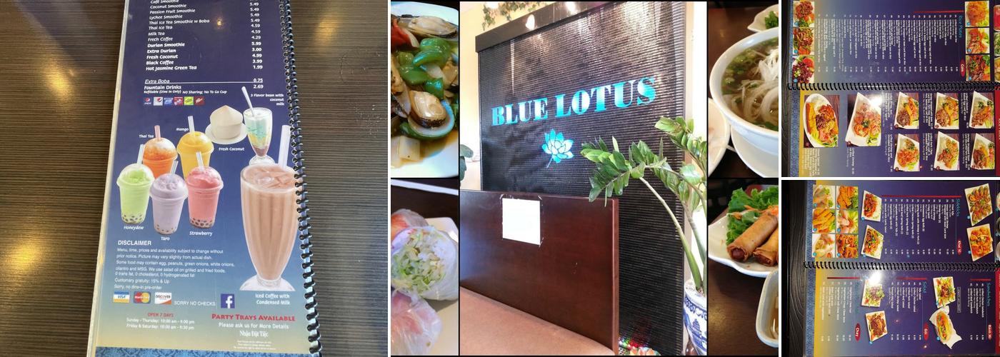 Blue Lotus Vietnamese Cuisine Menu