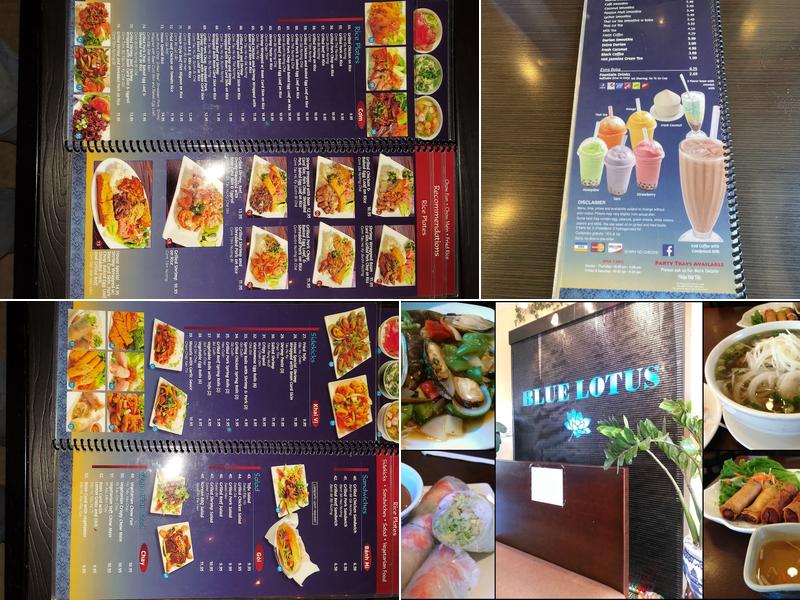 Blue Lotus Vietnamese Cuisine Menu