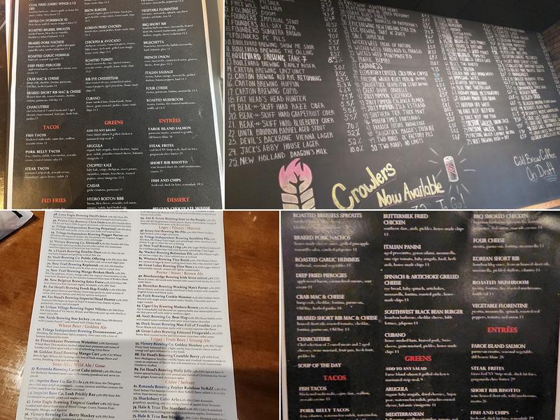 Federal Taphouse Menu