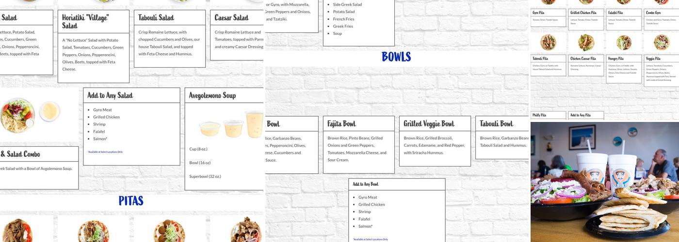 The Hungry Greek Menu