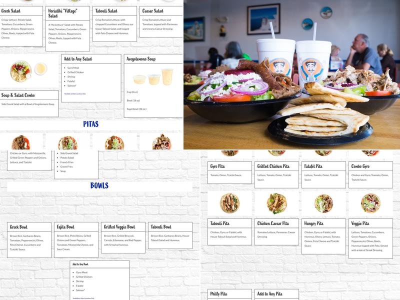 The Hungry Greek Menu