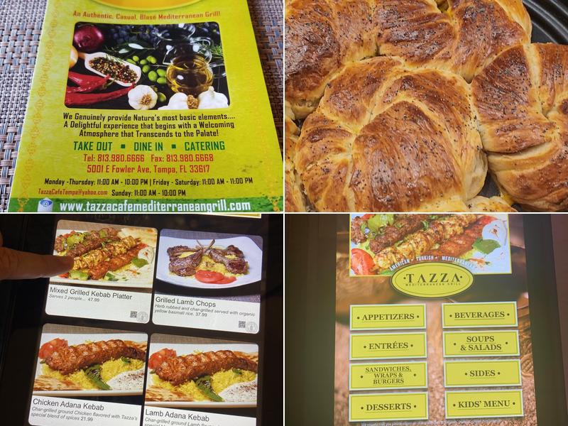 Tazza Turkish, Mediterranean Grill Tampa Menu