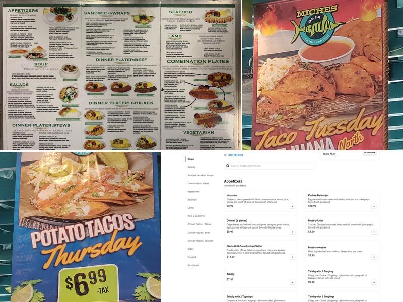 Fiesta Grill Menu