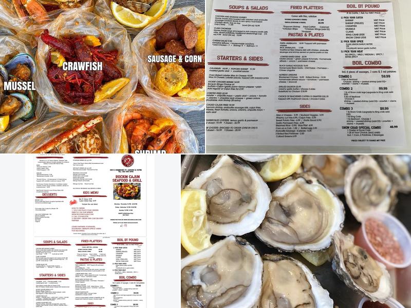 Rockin' Cajun Seafood And Grill Menu