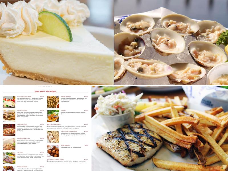 Pinchers Menu