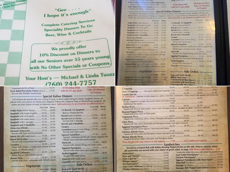 Italian Kitchen Menu
